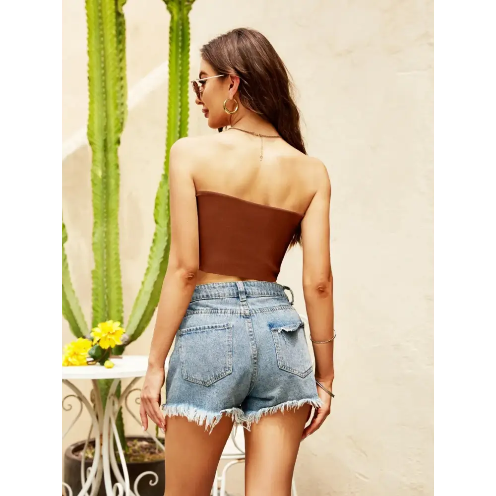 BareEase Tube Crop Top – Sleek, Simple & Stylish - Thick & Beautiful