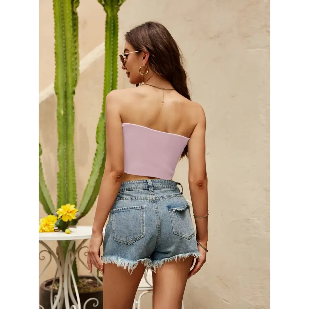 BareEase Tube Crop Top – Sleek, Simple & Stylish - Thick & Beautiful