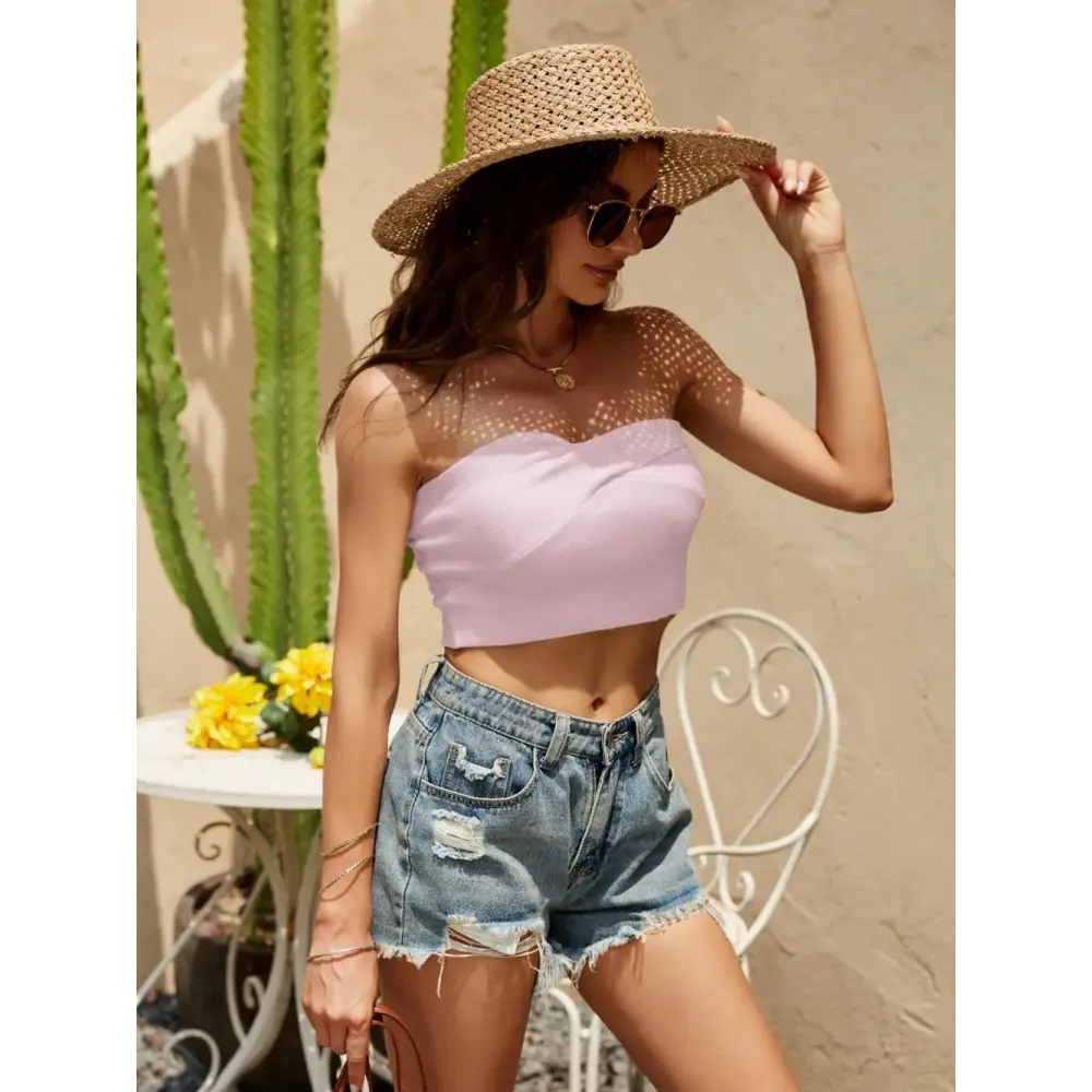 BareEase Tube Crop Top – Sleek, Simple & Stylish - Thick & Beautiful
