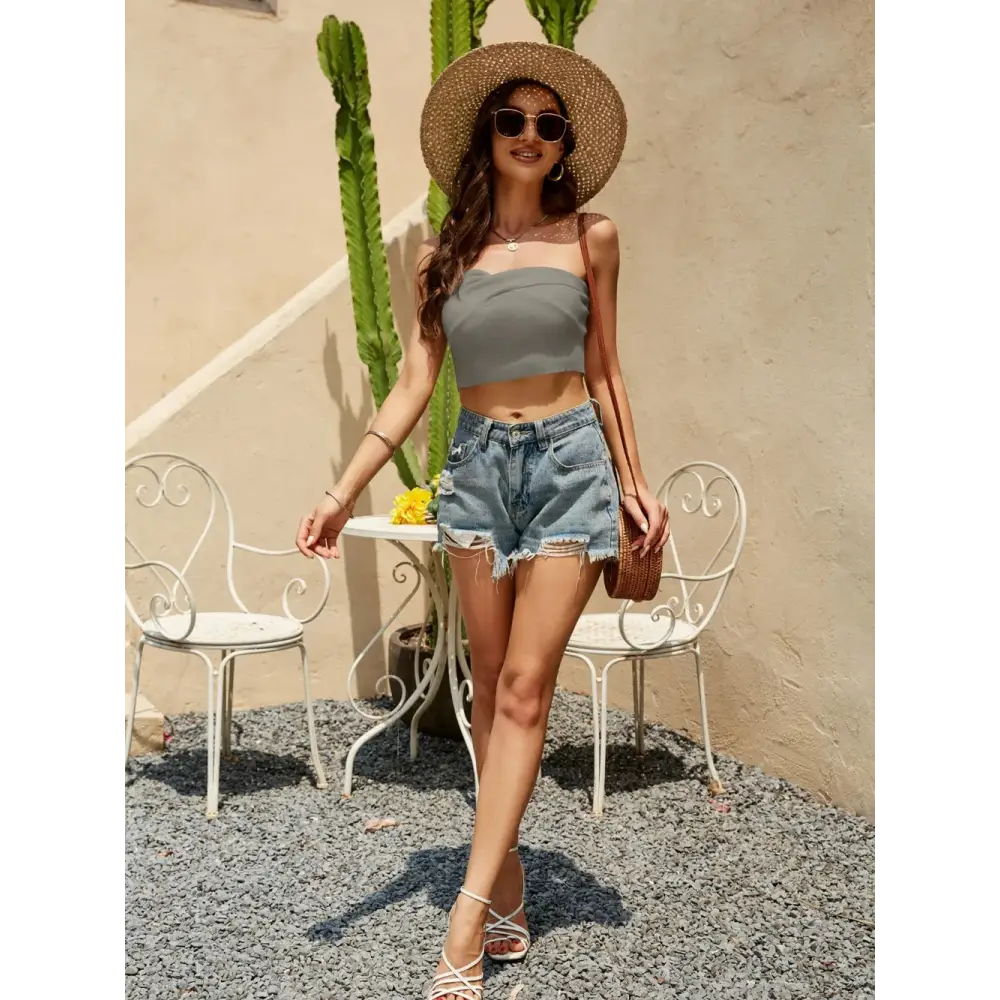 BareEase Tube Crop Top – Sleek, Simple & Stylish - Thick & Beautiful