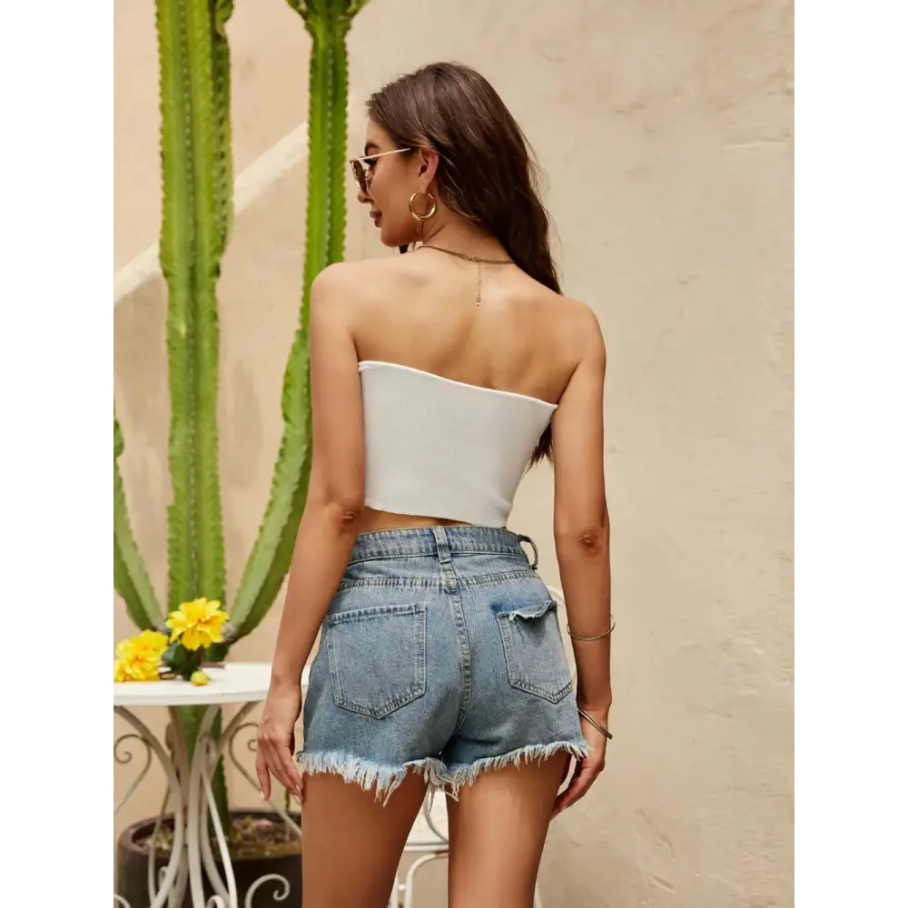 BareEase Tube Crop Top – Sleek, Simple & Stylish - Thick & Beautiful