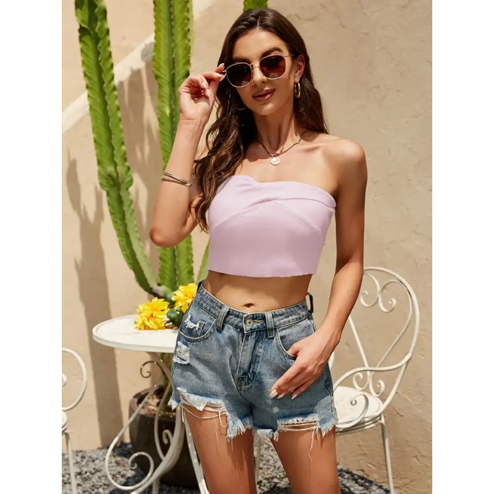 BareEase Tube Crop Top – Sleek, Simple & Stylish - Thick & Beautiful