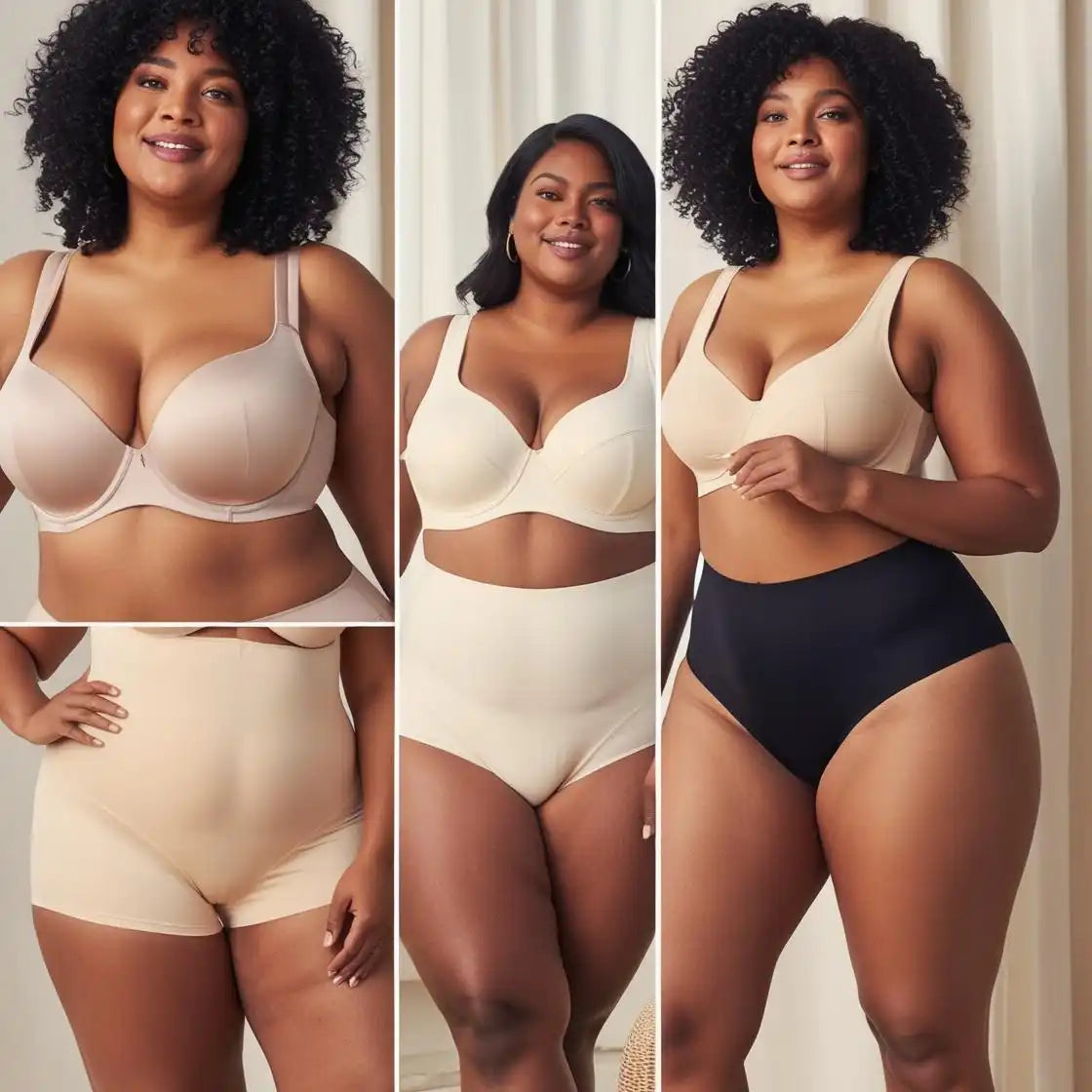 Women’s lingerie collage.