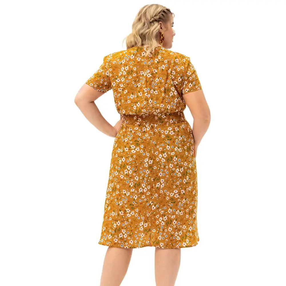 Plus Size Floral Midi Summer Dress